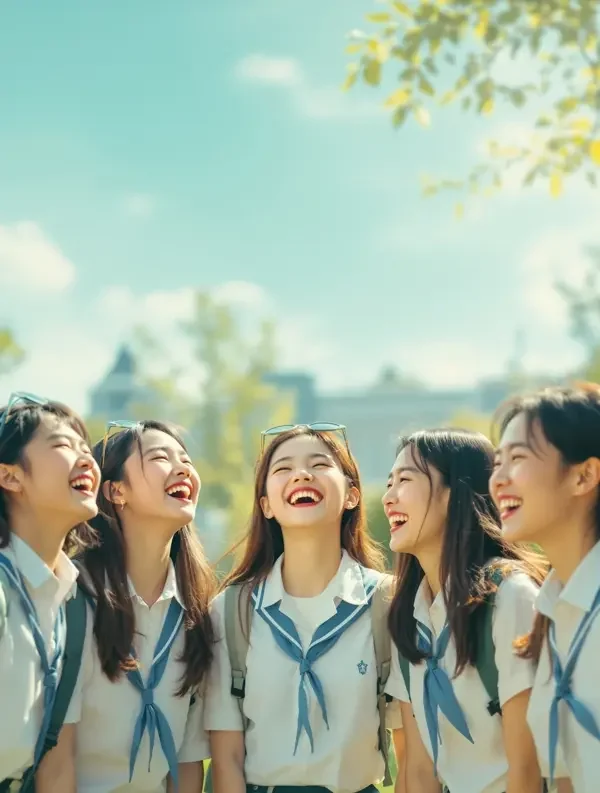 AI短剧《我的室友是女神》校园青春短剧封面